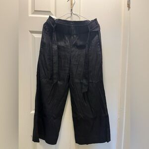 J. Jill Black Linen Stretch Pants